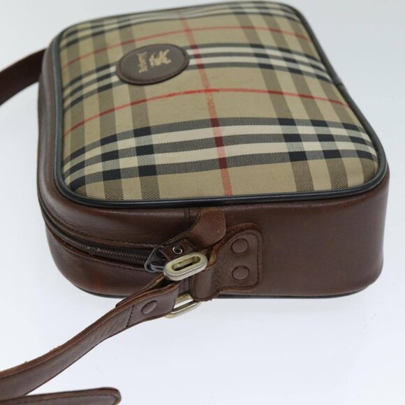 Burberrys Nova Check Shoulder Bag Canvas Beige Auth - Picture 5 of 16